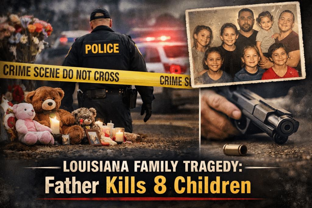 father kills children Louisiana